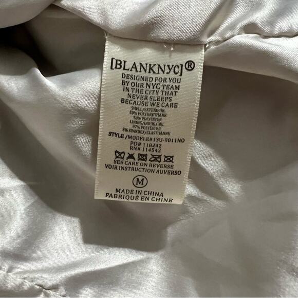 Blank NYC FAUX LEATHER JACKET IN VANILLA LATTE Size Medium - Picture 10 of 11